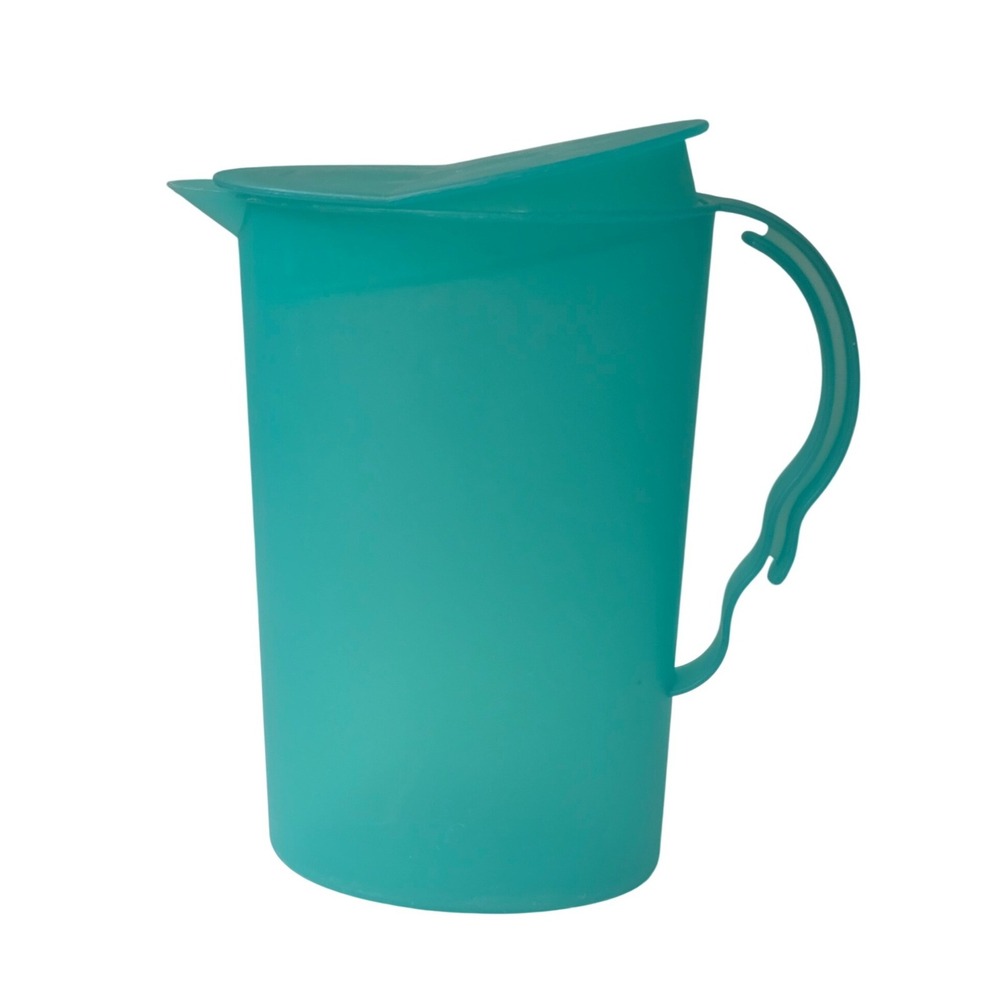 Tupperware Teal 2 Quart Pitcher with Push Button G Seal Lid 2229B-2 Vintage
